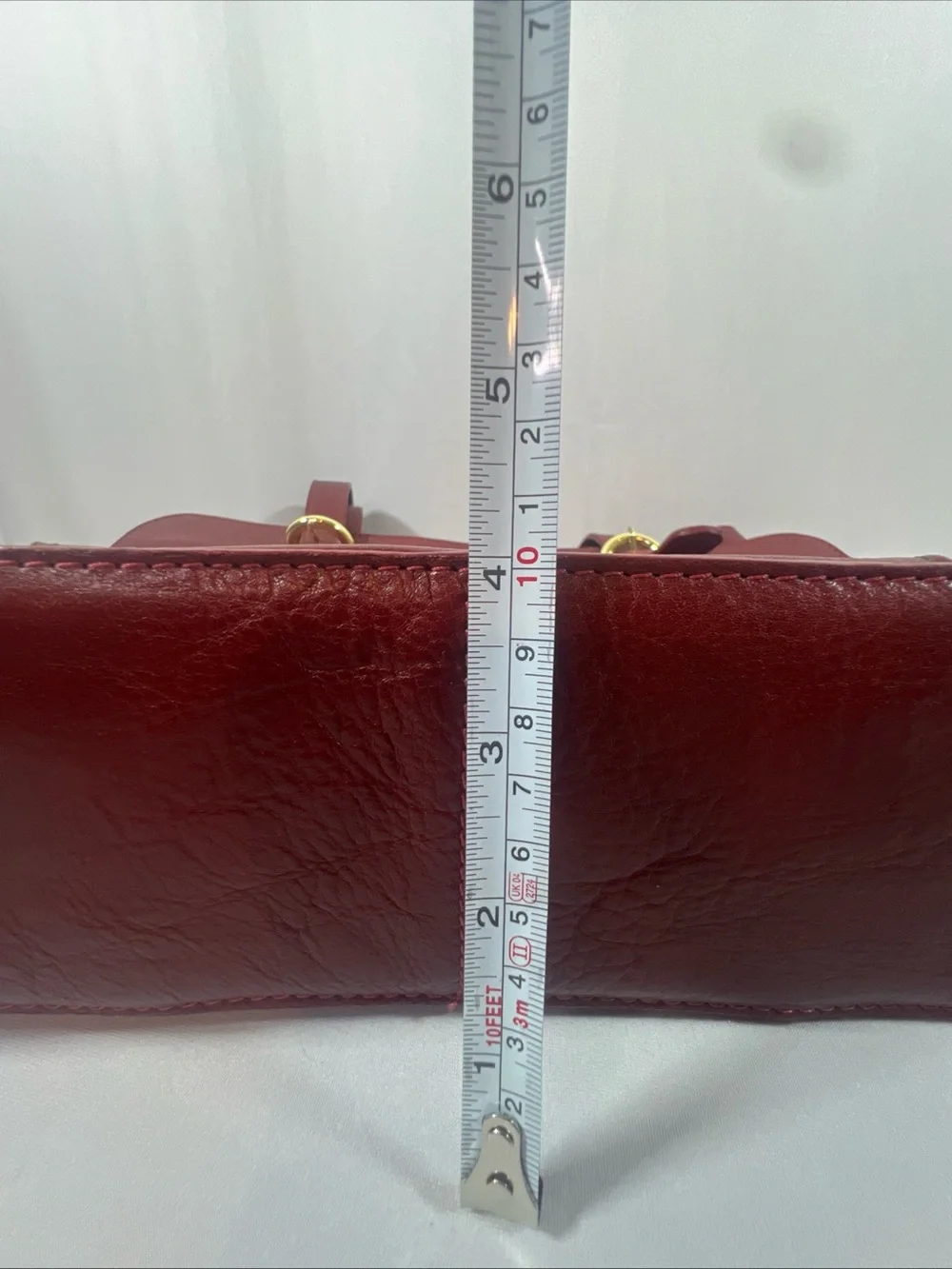 Hidesign Ersa 01 Red Leather Laptop Bag Women Work Tote Shoulder Briefcase Fits